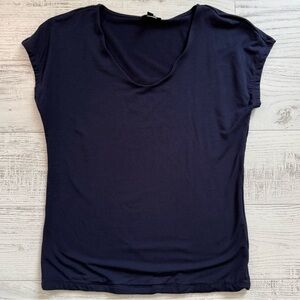 Talbots Fitted Blue Short Sleeve Tee